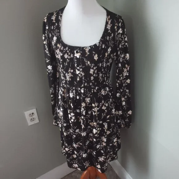 NWT Anrabess Ruched bust Smoked waist Floral Mini Dress Small - Picture 8 of 10